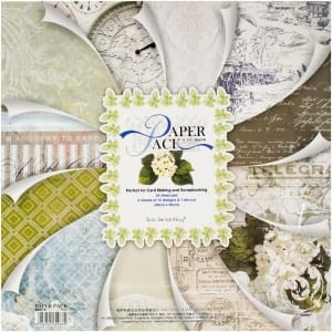 EnoGreeting Scrapbook paper pack - Timeless Treasures (PS025) (24 sheets and 1 die cut sheets)