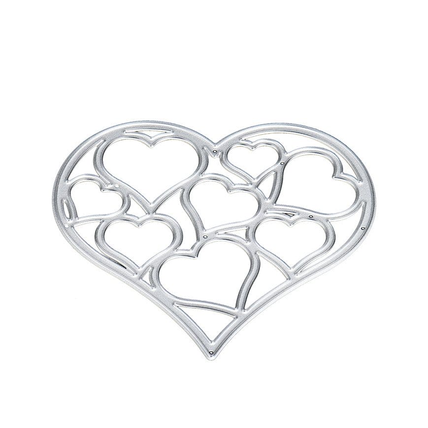 Steel Dies - Hearts within Heart large SD 119 hearts with in hearts large cutting steel die Steel Dies - Hearts within Heart large