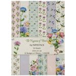 A5 Scrapbook paper pack - The Fragrance of Flowers (Set of 24 sheets)