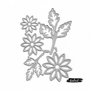 Steel Dies - Flowers and Leaves (Set of 5 dies)