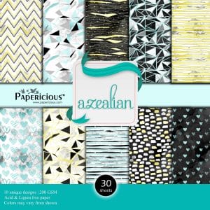 Papericious Designer Collection - Azealian (12 by 12 patterned paper)