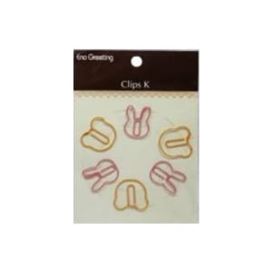 EnoGreeting Paper Clips - Bunny
