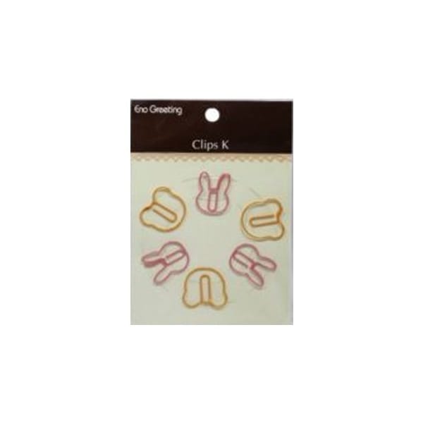 EnoGreeting Paper Clips - Bunny