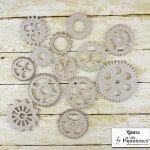 Papericious Collage Chipboard Elements - Gears