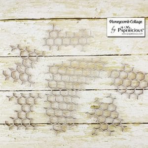 Papericious Collage Chipboard Elements - Honeycomb Collage