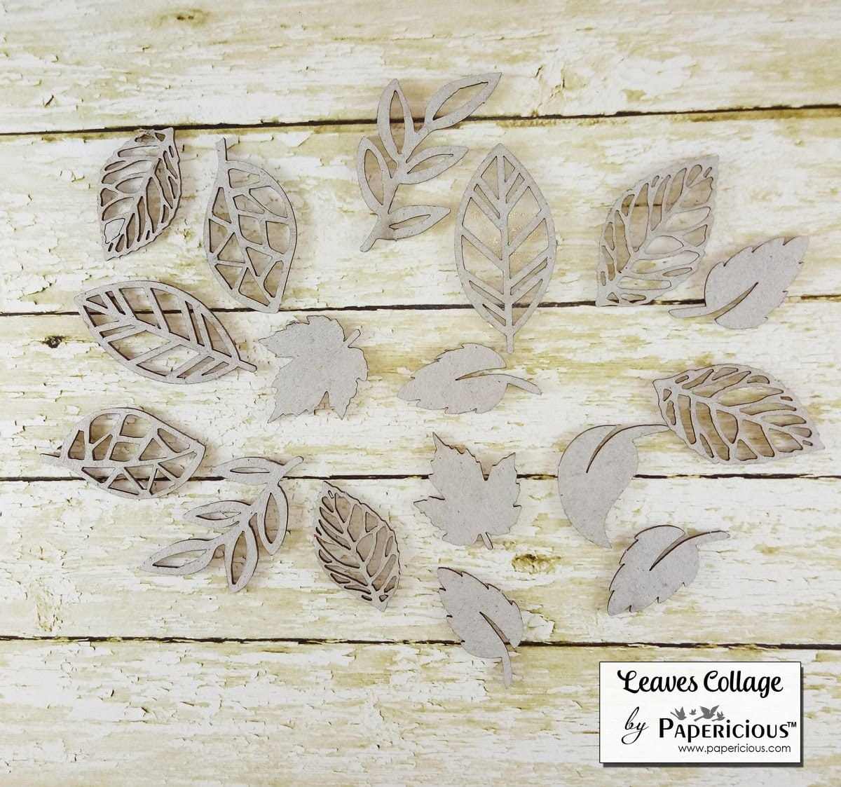 Papericious Collage Chipboard Elements - Leaves Collage papericious chippies leaves collage Papericious Collage Chipboard Elements - Leaves Collage