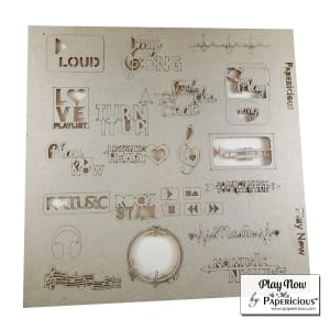 Papericious Themed Chipboard Elements - Play Now