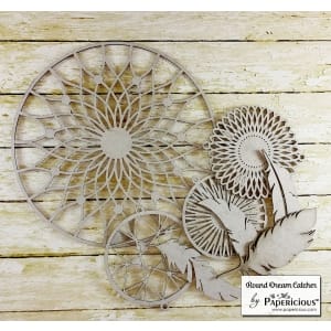 Papericious Collage Chipboard Elements - Round Dream Catcher Kit