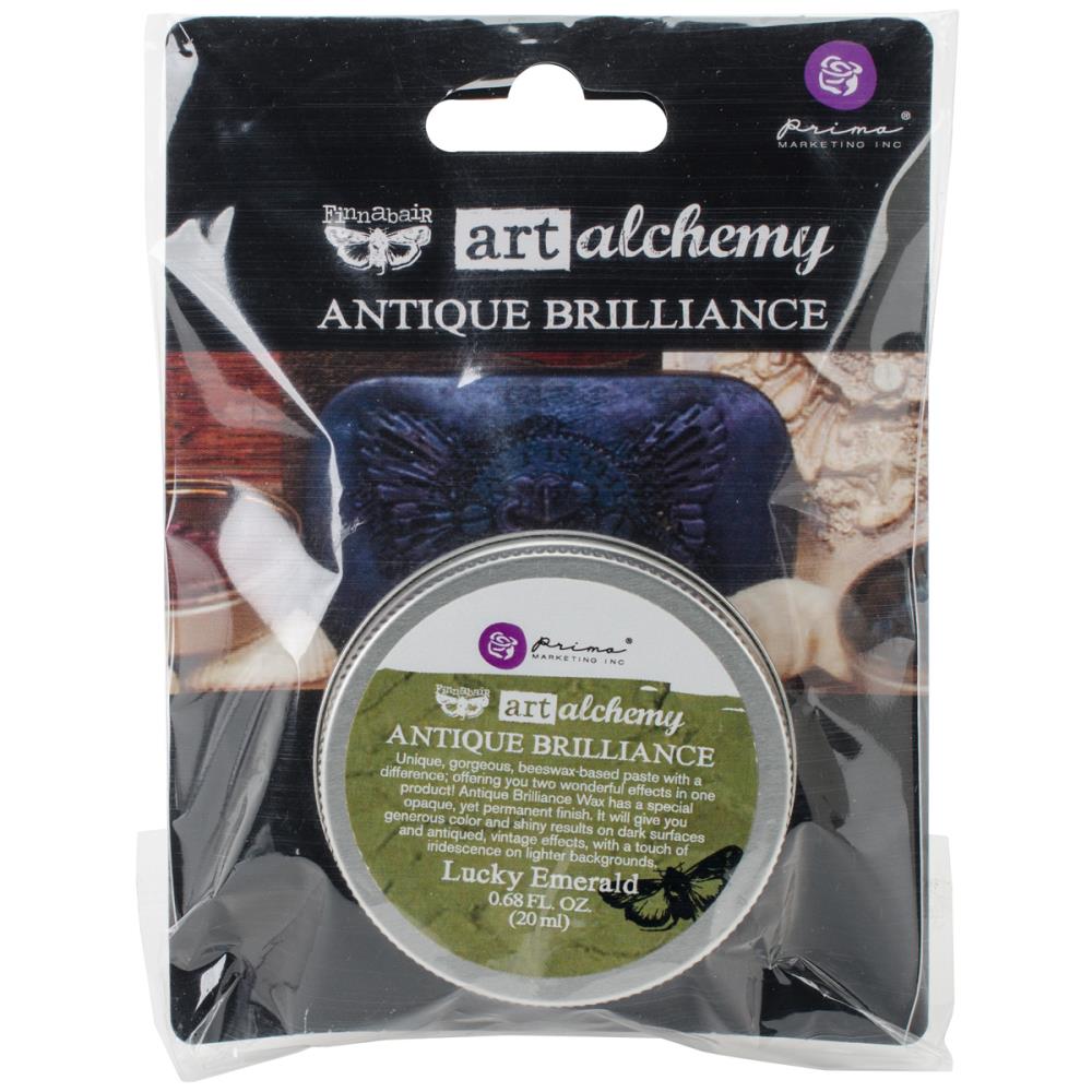 Prima Art Alchemy Antique Brilliance Wax .68 Fluid Ounce - Lucky Emerald (By Finnabair) Prima Art Alchemy Antique Brilliance Wax .68 Fluid Ounce - Lucky Emerald (By Finnabair)