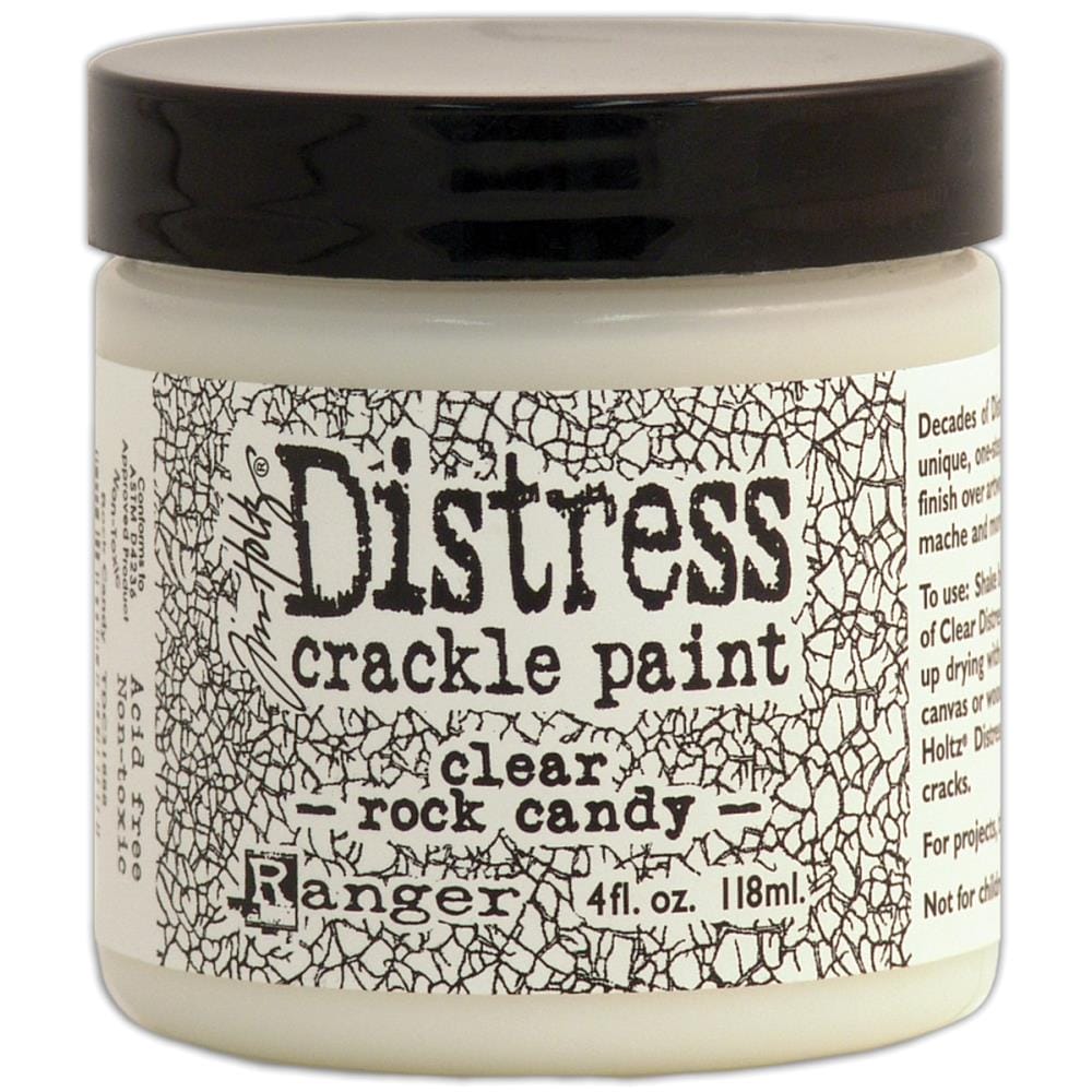 Ranger Distress Crackle Paint - Clear Rock Candy ranger distress crackle paint 4 oz Ranger Distress Crackle Paint - Clear Rock Candy