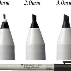 sakura calligraphy pen details