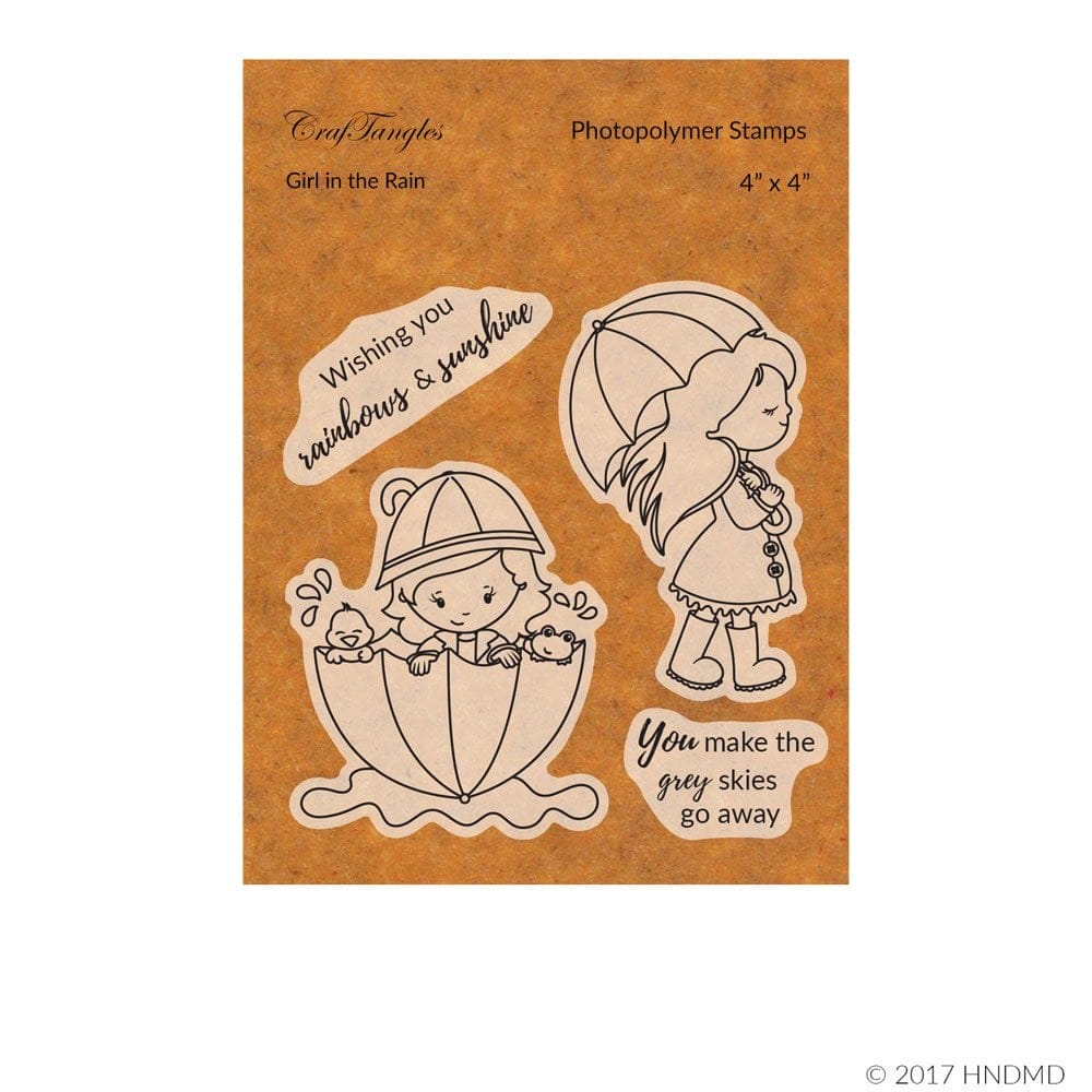CrafTangles Photopolymer Stamps - Girl in the Rain 24 Girl in the Rain CrafTangles Photopolymer Stamps - Girl in the Rain