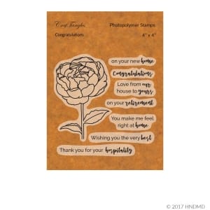 CrafTangles Photopolymer Stamps - Congratulations