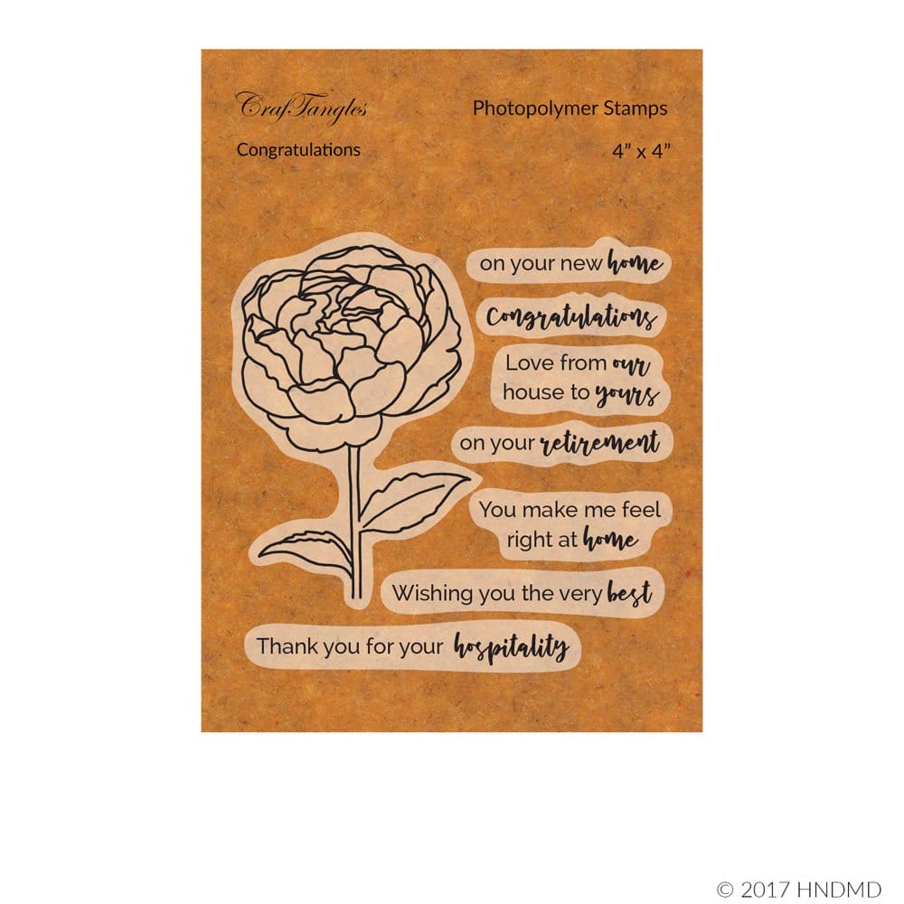 CrafTangles Photopolymer Stamps - Congratulations