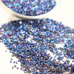 CrafTangles Small Pipe Beads - Black Rainbow