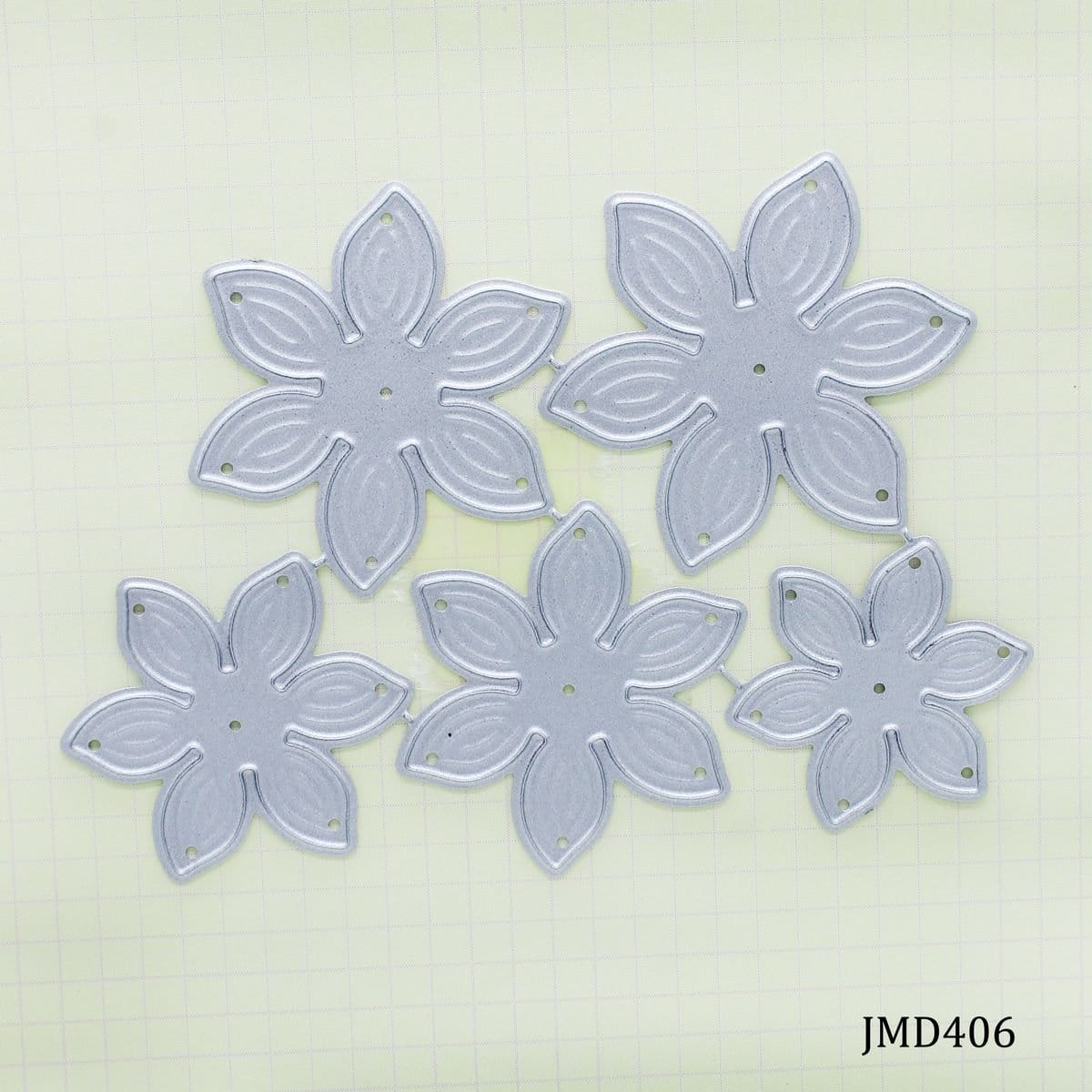 Steel Dies - Flower Dies (Set of 5 dies) JMD406 Flower metal cutting dies Steel Dies - Flower Dies (Set of 5 dies)