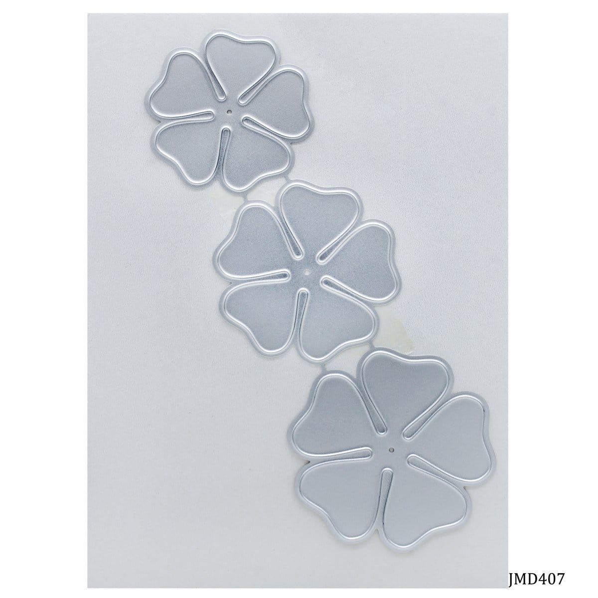Steel Dies - 5 petal flowers dies (Set of 3 dies) JMD407 Flower metal cutting dies Steel Dies - 5 petal flowers dies (Set of 3 dies)