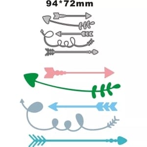 Steel Dies - Arrows (Set of 5 dies)