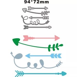 Steel Dies - Arrows (Set of 5 dies)