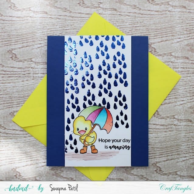 CrafTangles Photopolymer Stamps - Rain or Shine Rainy day card Rainy_day_card