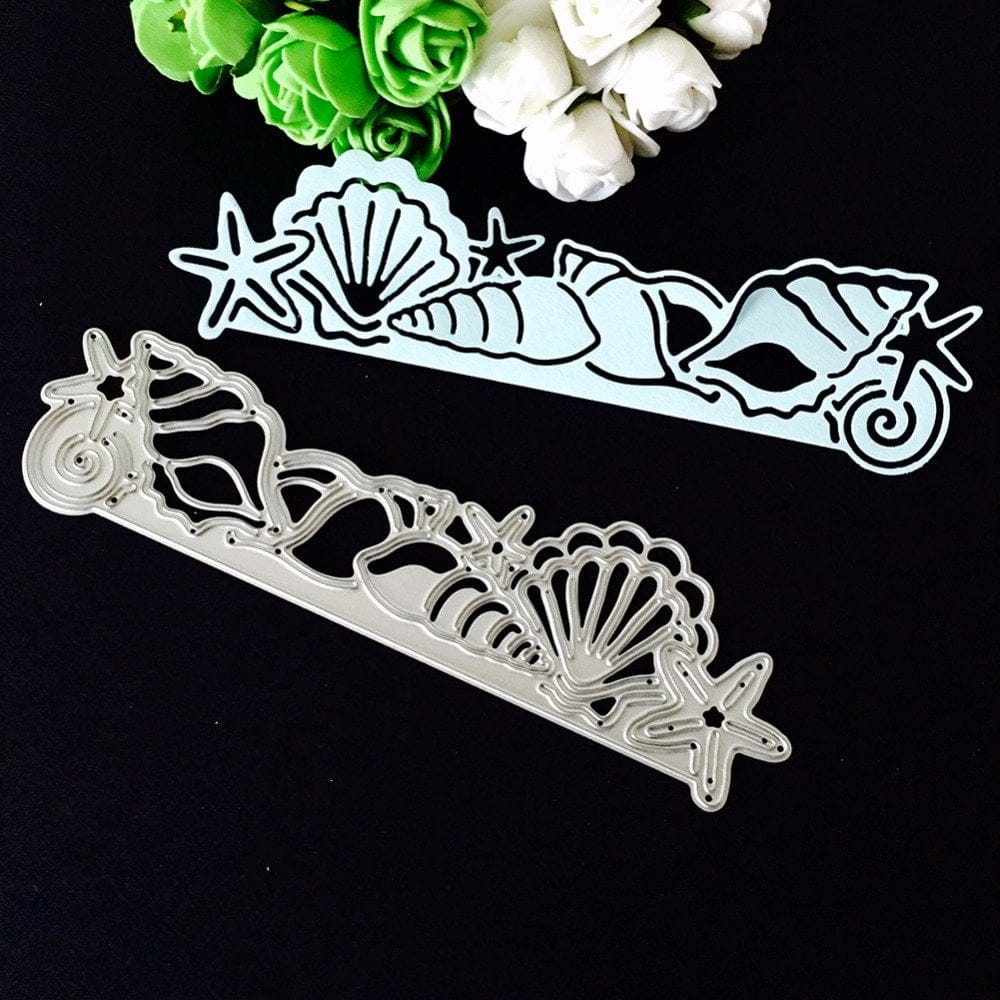 Steel Dies - Shells Border Die SD 161 shells border steel cutting dies Steel Dies - Shells Border Die