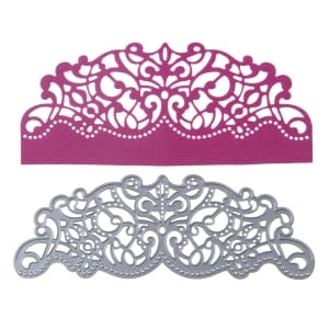 Steel Border Dies - Vintage Floral Edge (XY066)