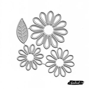 Steel Cutting Dies - Flowers Set (4 pcs) - for layered flowermaking