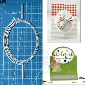 Steel Dies - Flap Card - Oval (Set of 2 dies)