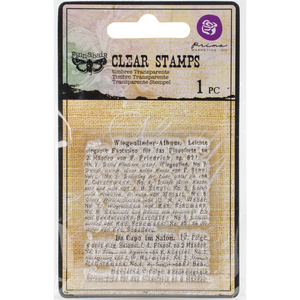 Prima's Finnabair Collections Clear Stamp - Read To Me 960841 prima clear stamp read to me Prima's Finnabair Collections Clear Stamp - Read To Me