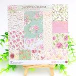 Bronte Charm Scrapbook Paper (Pack of 24 sheets) - 6 by 6 inch