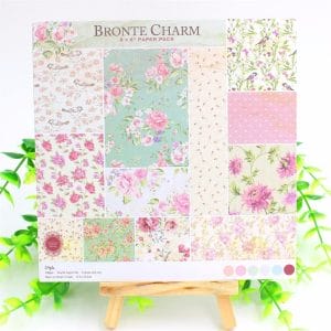 Bronte Charm Scrapbook Paper (Pack of 24 sheets) - 6 by 6 inch