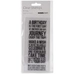 KaiserCraft Texture Clear Stamps - Birthday