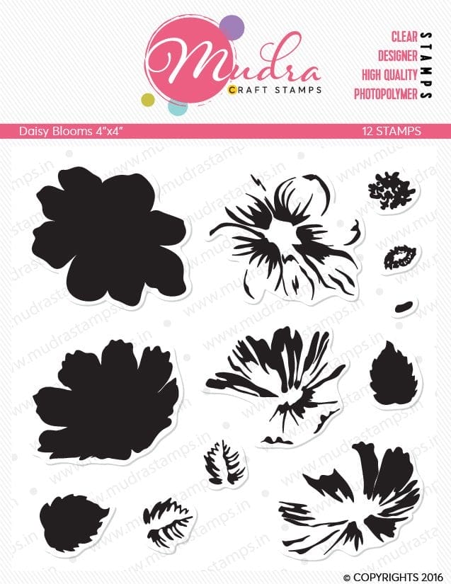 Mudra Craft Stamps - Daisy Blooms Daisy Bloomsx4 01 Mudra Craft Stamps - Daisy Blooms