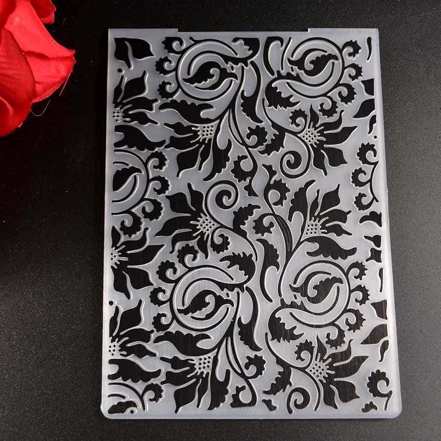 Embossing Folder - Flourish (4"X6") EF 001 embossing folder 4by6 inch flourish Embossing Folder - Flourish (4"X6")