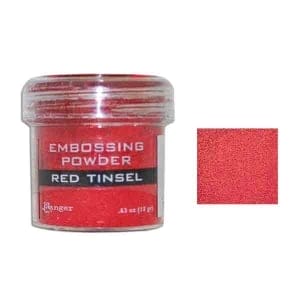 Ranger Embossing Powder - Red Tinsel