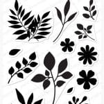 Mudra Craft Stamps - Ferns and Leaves