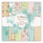 In Bloom Scrapbook Paper (Pack of 24 sheets) - 6 by 6 inch