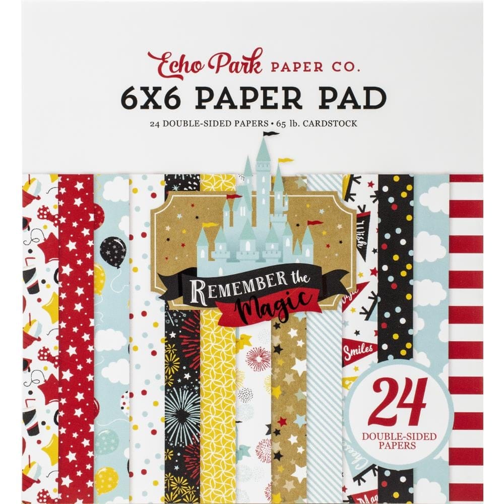 Echo Park Double-Sided Paper Pad 6"X6" 24/Pkg - Remember the Magic