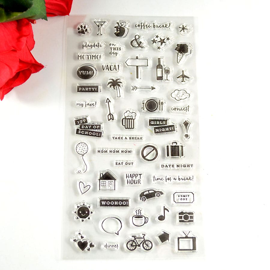 Travel Journaling Clear Stamp set ST 62 clear stamps Travel Jounralling Travel Journaling Clear Stamp set