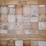 Tim Holtz Idealogy paper pad - French Industrial (12 by 12 inch) - 36 sheets