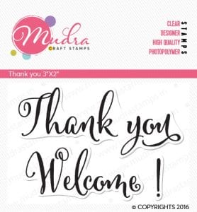 Mudra Craft Stamps - Thank You