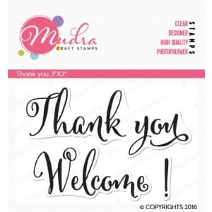 Mudra Craft Stamps - Thank You