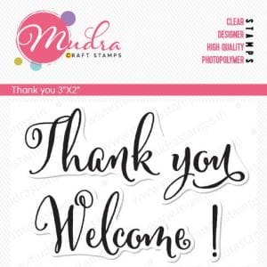 Mudra Craft Stamps - Thank You