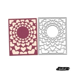 Steel Background Dies - Decorative Hearts (XY498)