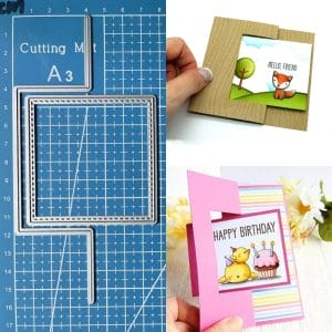 Steel Dies - Flap Card with Square (Set of 2 dies)