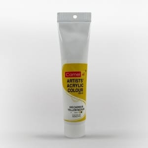Camel Artist Acrylic Colour 120ml Tube - Cadmium Yellow Medium