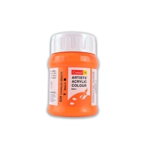 Camel Artist Acrylic Colour 500ml Jar - Cadmium Orange