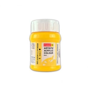 Camel Artist Acrylic Colour 500ml Jar - Cadmium Yellow Medium