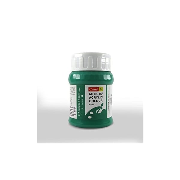 Camel Artist Acrylic Colour 500ml Jar - Emerald Green