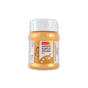 Camel Artist Acrylic Colour 500ml Jar - Gold